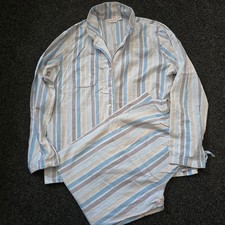 Derek rose blue beige striped