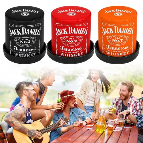 Leather dice shaker set noise - leather,
