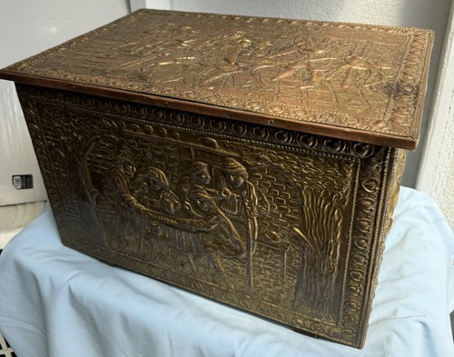 Antique brass embossed - brass,