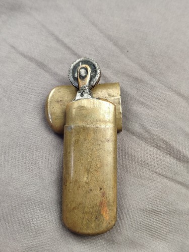 Vintage brass petrol lighter - petrol,