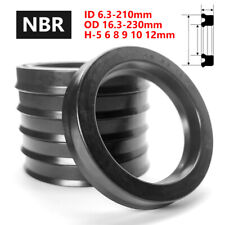 UHS/UN NBR U-Cup Hydraulic Oil Seals Ring Cylinder Piston Rod Shaft ID 6.3-210mm