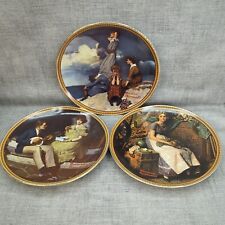 3 x Rediscovered Women Collection Norman Rockwell's  Limited Edition Plates