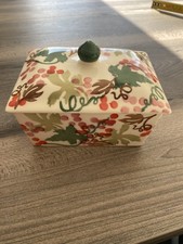 Emma Bridgewater - White Bryony - Lidded Butter Dish - New