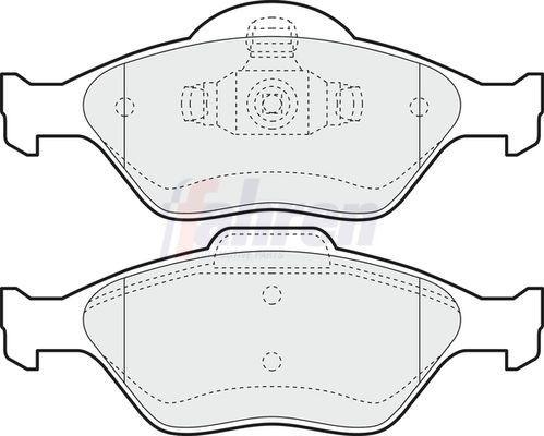 Front brake pad set - pad,