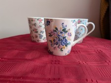 set of 3 CATH KIDSTON Ditsy FLORAL CUP/MUGS tea /coffee