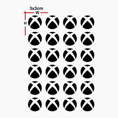 Sheet xbox logos vinyl - 24,