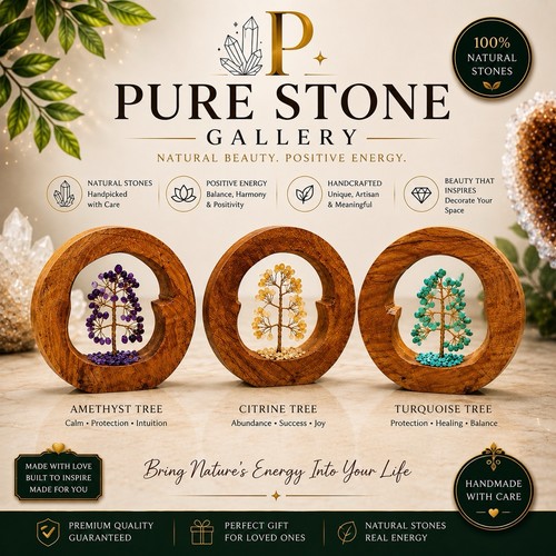 New handmade natural gemstone - new,