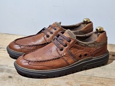 DUBARRY MENS NEW CEDAR TAN LEATHER MOCCASIN 3 TIE CASUAL SHOES SIZE UK 11 EU 46