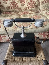 Antique Vintage Hand Crank Telephone Wind Up