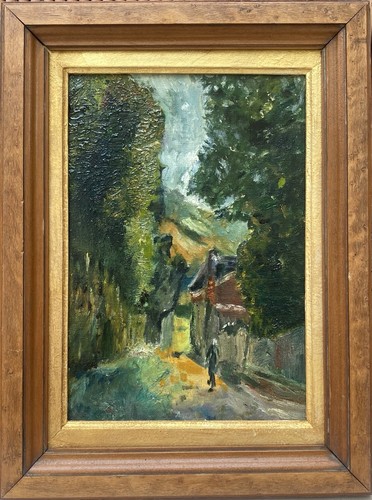 Antique expressionist oil - antique,