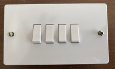 Ashley PS42 4 Gang 2 Way / 1 Way Plate Switch 6AMP