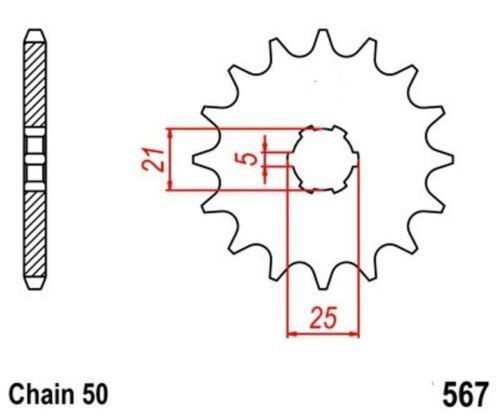 Pinion 16z pitch - pinion,