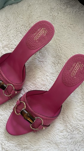 Gucci pink horsebit leather - pink,