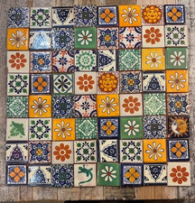 64 Ceramic Mexican Tiles