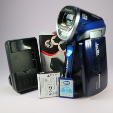 Panasonic HX-WA2 14.0MP Underwater Digital Video Recorder Blue Tested Full Set