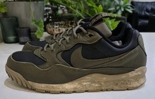 NIKE ACG AIR WILDWOOD LE PRM QS TRAINERS. MENS SIZE 8 UK. BLACK/MIL GREEN *2014*