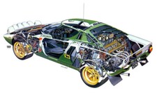 A3 LANCIA 1972-1974 STRATOS Rally Cutaway Drawing Wall Poster Art Picture Print