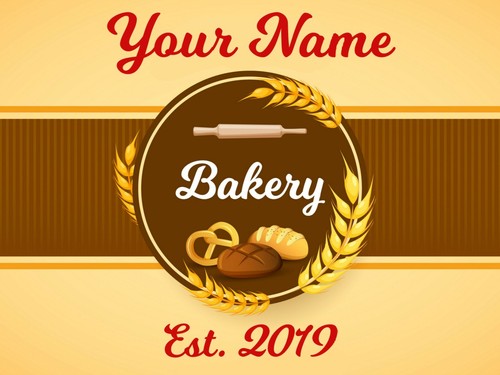 Personalised bakery shop name - personalised,