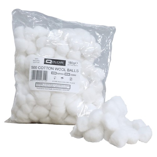 Cotton wool balls - wool, natural