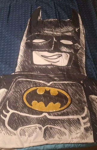 Lego sketchy batman fabric - lego,