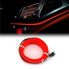 LED EL Wire Neon String Strip Lights Rope Tube Lamp Car Interior Atmosphere 5M