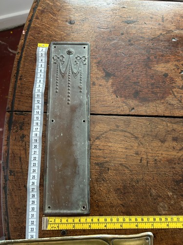 Antique copper finger plate - copper,