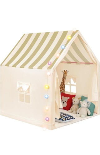 Kids play tent with string - kids,