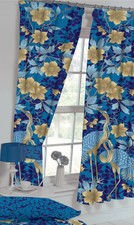 Heron Blue Curtains Pair 66 x