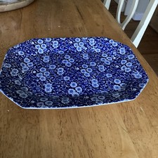 Burleigh Blue Calico Platter