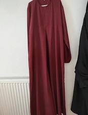 Maroon Asian Abaya Dress Size