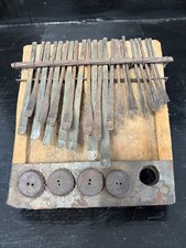 Rare Antique African Mbira Thumb Piano Ethnic Collectible Instrument