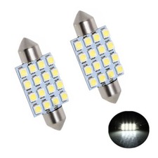 2PCS 42mm Car Dome 3528 SMD 16