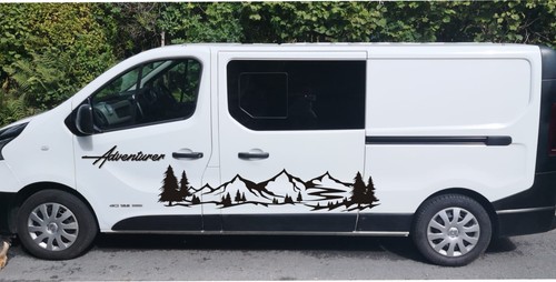 Mountains trees decals - &,