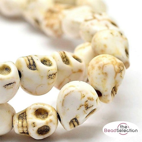 Large skull beads 15mm - beads,
