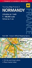 AA Road Map Normandy (AA