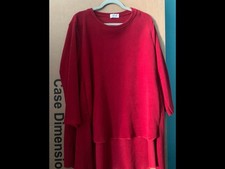 Lovely Cherry Red Ladies Top Size 20 Brand-New