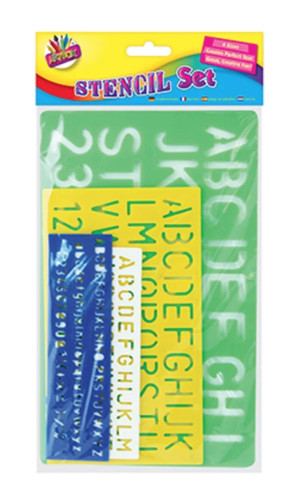 Stencil set assorted - 4,