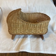 BOHO Wicker Doll Rocking
