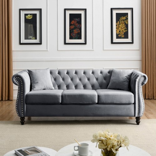 Seater chesterfield velvet - 3,