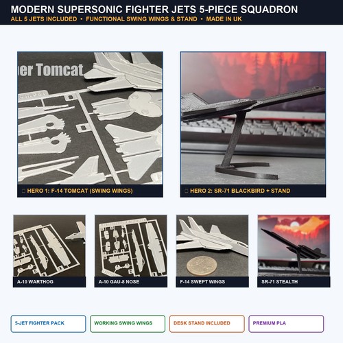 Modern supersonic fighter jets - modern,
