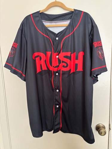 Rush rock band baseball jersey