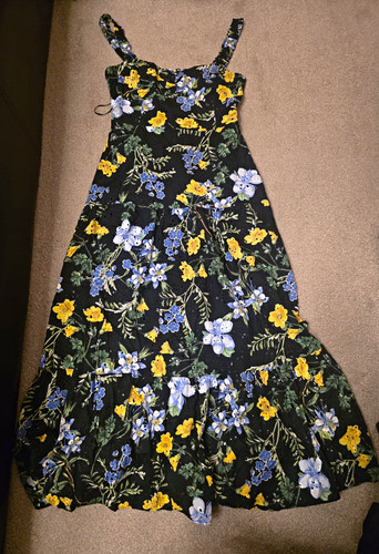 Zara women black floral - s,