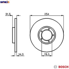 2x BRAKE DISC 0 986 478 345