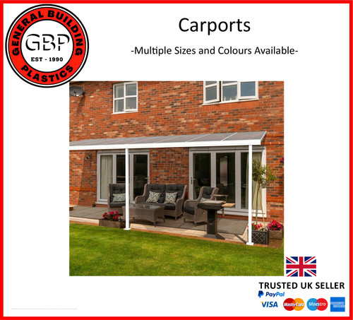 Upvc lean canopy patio car - lean-to,