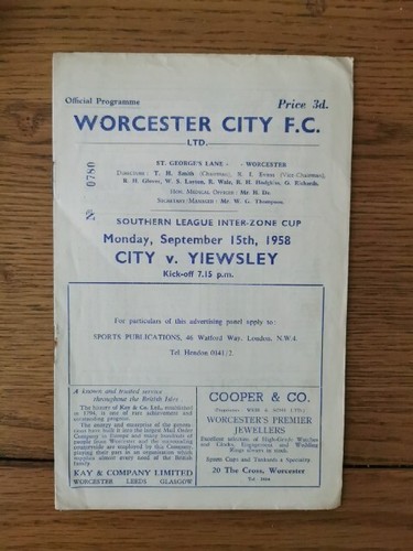 Worcester city yiewsley - worcester,