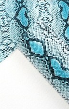 Blue Snake Embossed FAUX