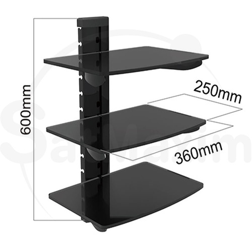 Adjustable wall mount - mount, shelves