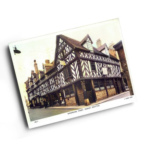 Print vintage shropshire - a4,
