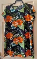 Floral Shorty Dress/tunic Size Large