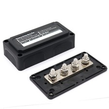 DC 48V 300A Heavy Duty Bus Bar Power Distribution Block for Car Boat (Black)